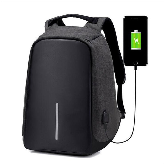 Laptop Anti-theft Notebook School Bag with USB Port