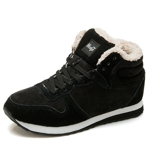Boots Men Fashion Fur Flock REETENE